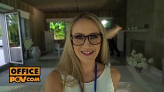 Cock whore Linda Leclaire needs double dick at the office
